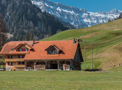 Foto eines Bauernhofs