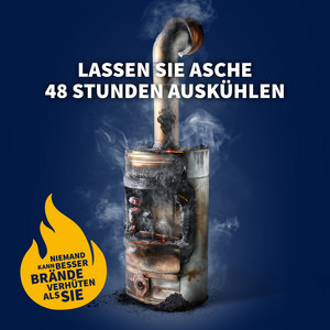 Ein qualmender Kaminofen